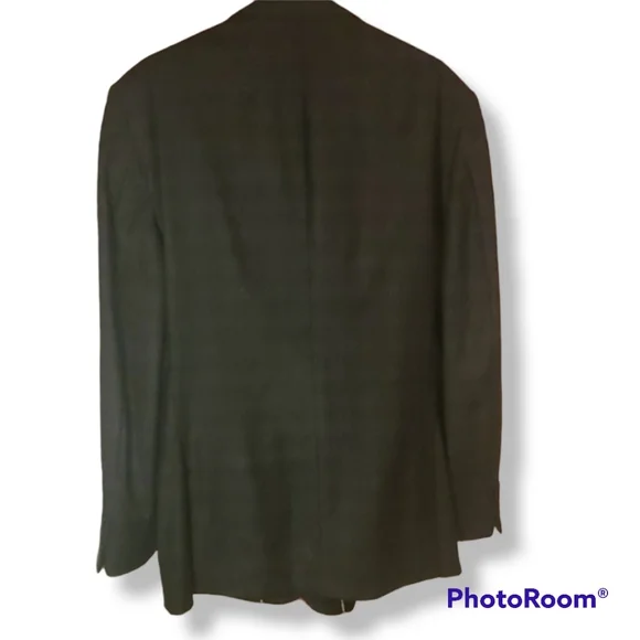 Austin Reed Gray Windowpane Wool Blazer - Picture 11 of 12